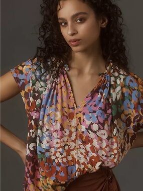 Velvet by Graham and Spencer
Trixie Multicolor Cheetah Print Blouse from Evereve